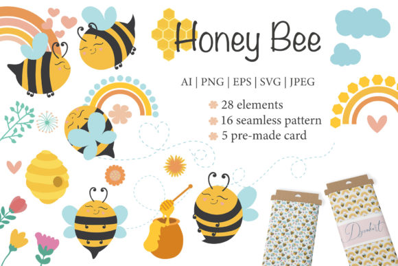 Baby Honey Bee Clipart: A Designer's Review of Graphics and Illustrations