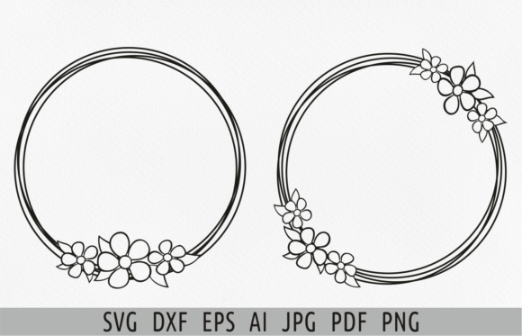 Circle Swirl Frame Svg Flourish Border: Premium Graphics & Illustrations