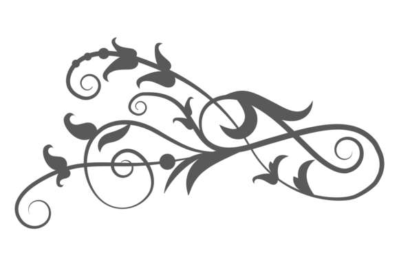 Filigree Element. Decorative Vintage Orn for Graphics and Illustrations