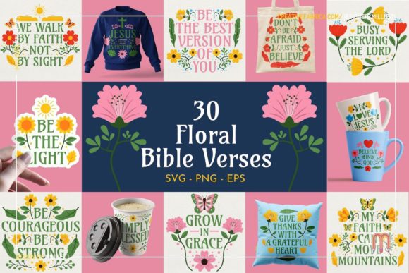 Floral Bible Verses: A Crafts and Graphics Review for Local Brands