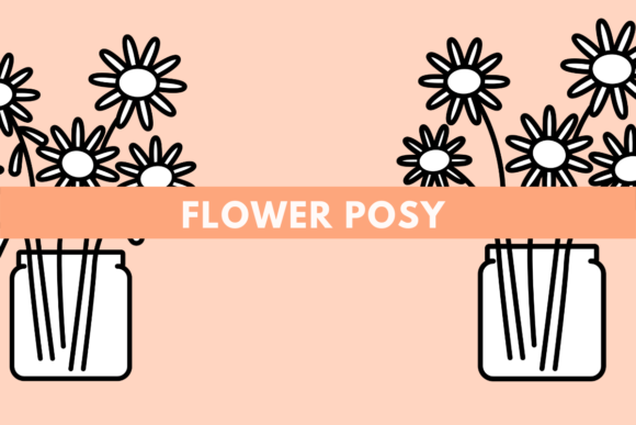 Flower Posy Graphics and Illustrations for Real Crafting