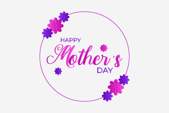 Mothers Day Greeting Card with Flower - A Versatile Graphic Design Asset