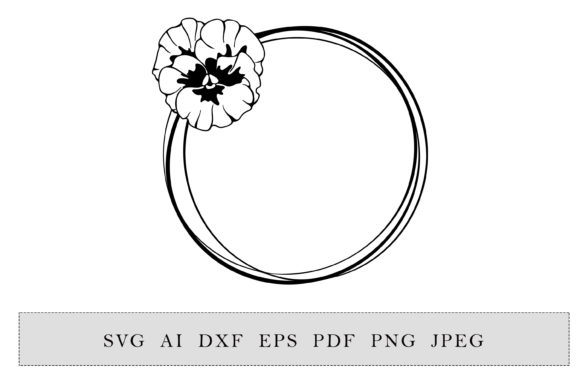 Round Frame with Violet: A Versatile Graphic Design Asset