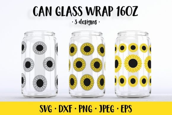 Sunflower Beer Can Glass Wrap Embroidery Review