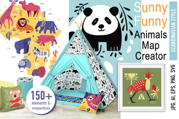 Sunny Animals Graphics and Illustrations Review
