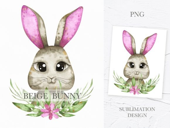 Watercolor Bunny Sublimation Png Review